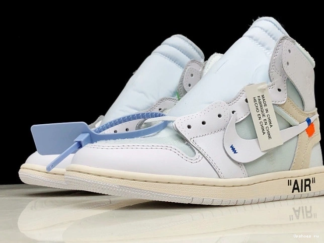  White High Air Jordan O-W AQ0818-100 Retro 1 0331